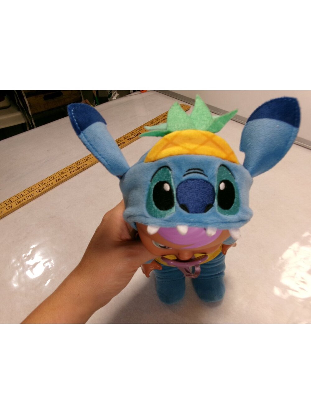 Cry Babies Stitch Doll Disney Lilo and Stitch IMC Toys Pineapple Outfit